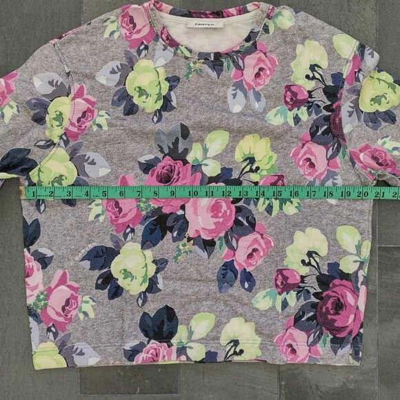 CARVEN floral printed pullover sweatshirt - small - Picture 5 of 9